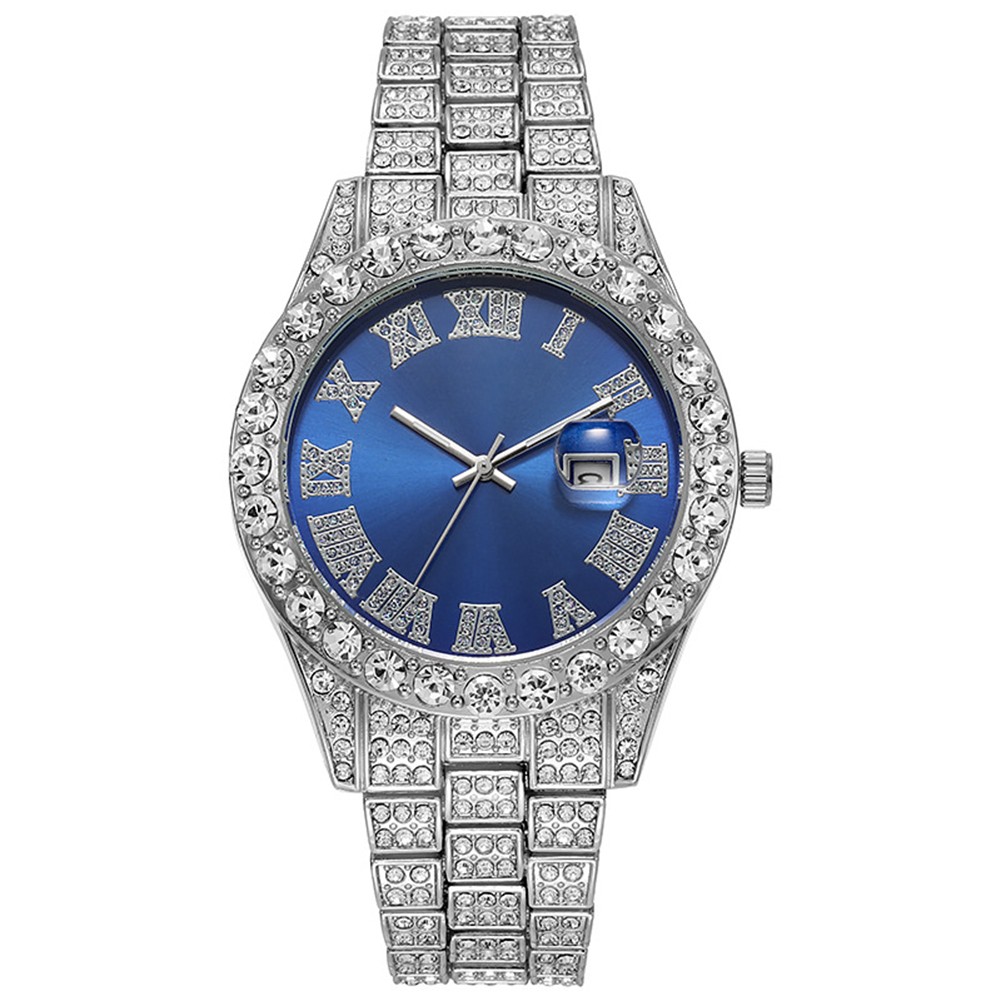 Fashion Watch with Steel Strap with Calendar and Stunning Diamond Details - Picture 14 of 21