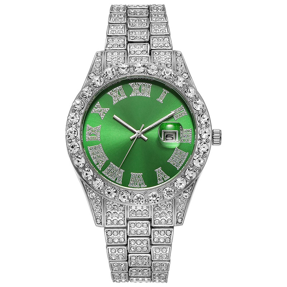 Fashion Watch with Steel Strap with Calendar and Stunning Diamond Details - Picture 13 of 21