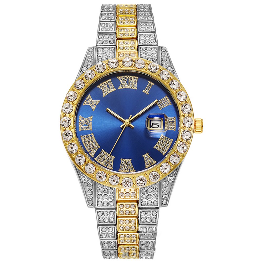 Fashion Watch with Steel Strap with Calendar and Stunning Diamond Details - Picture 21 of 21