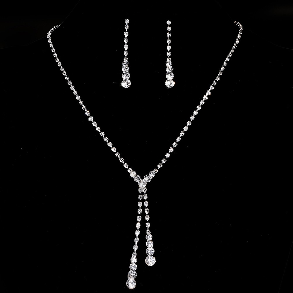 Fashionable Water Drop Necklace with Zircon Details for Elegant Outfits - Picture 13 of 38