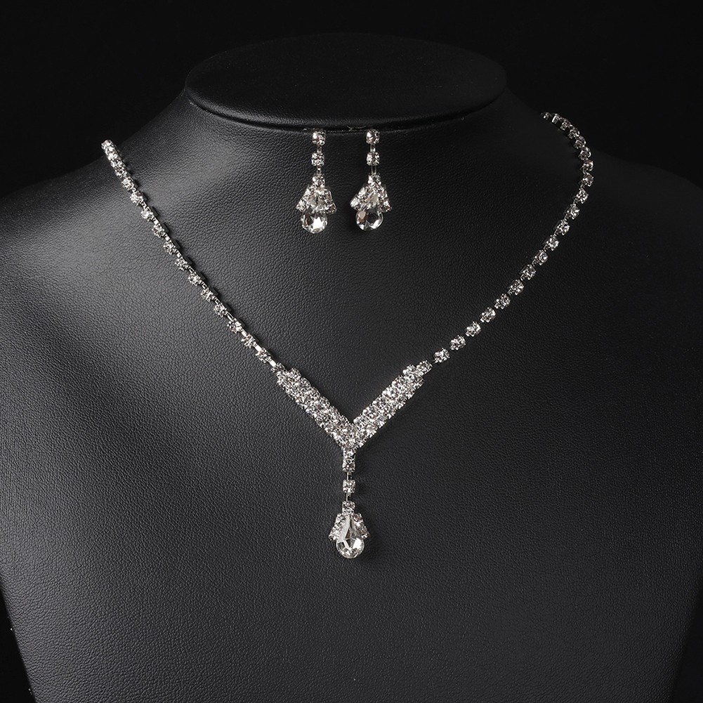 Fashionable Water Drop Necklace with Zircon Details for Elegant Outfits - Picture 26 of 38