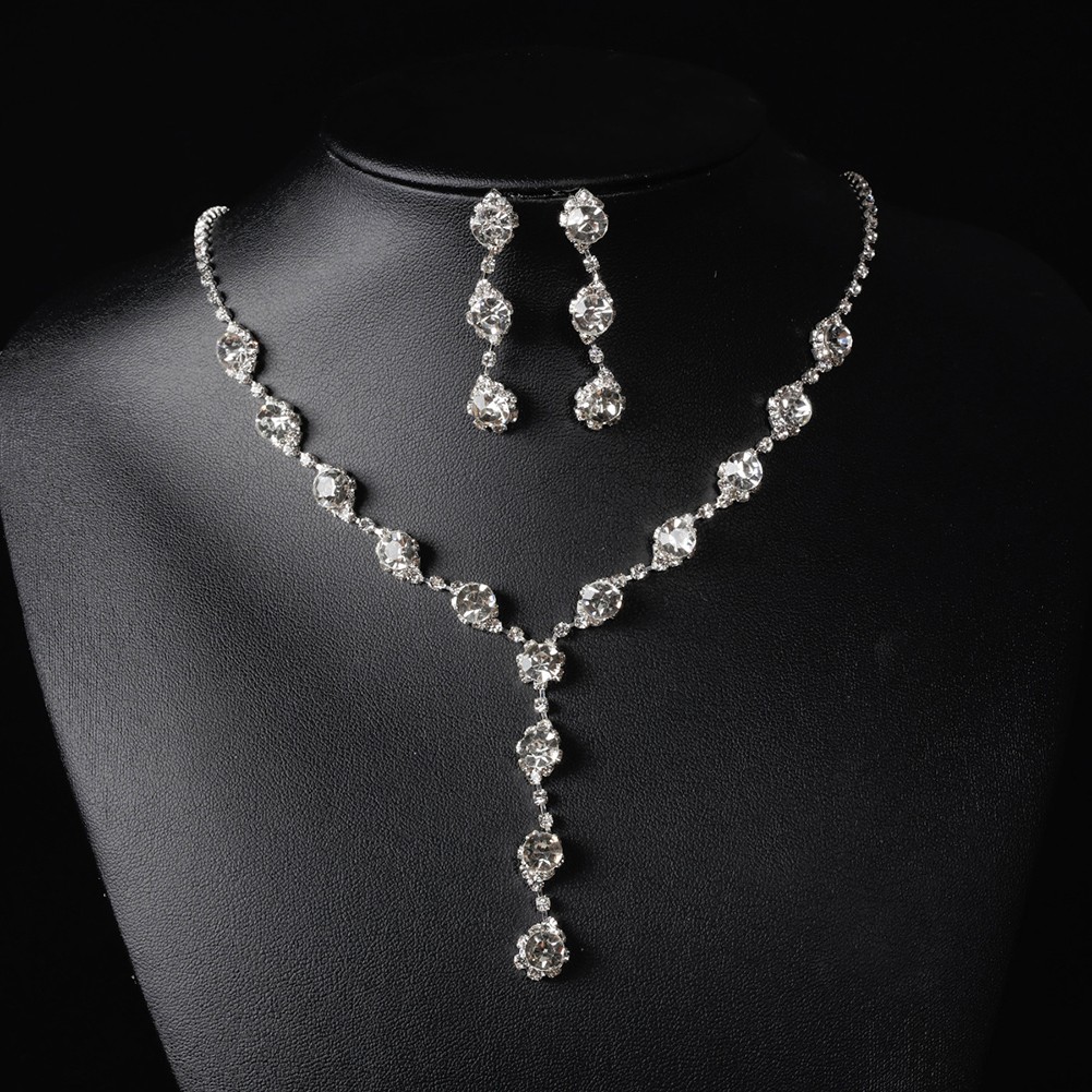 Fashionable Water Drop Necklace with Zircon Details for Elegant Outfits - Picture 27 of 38