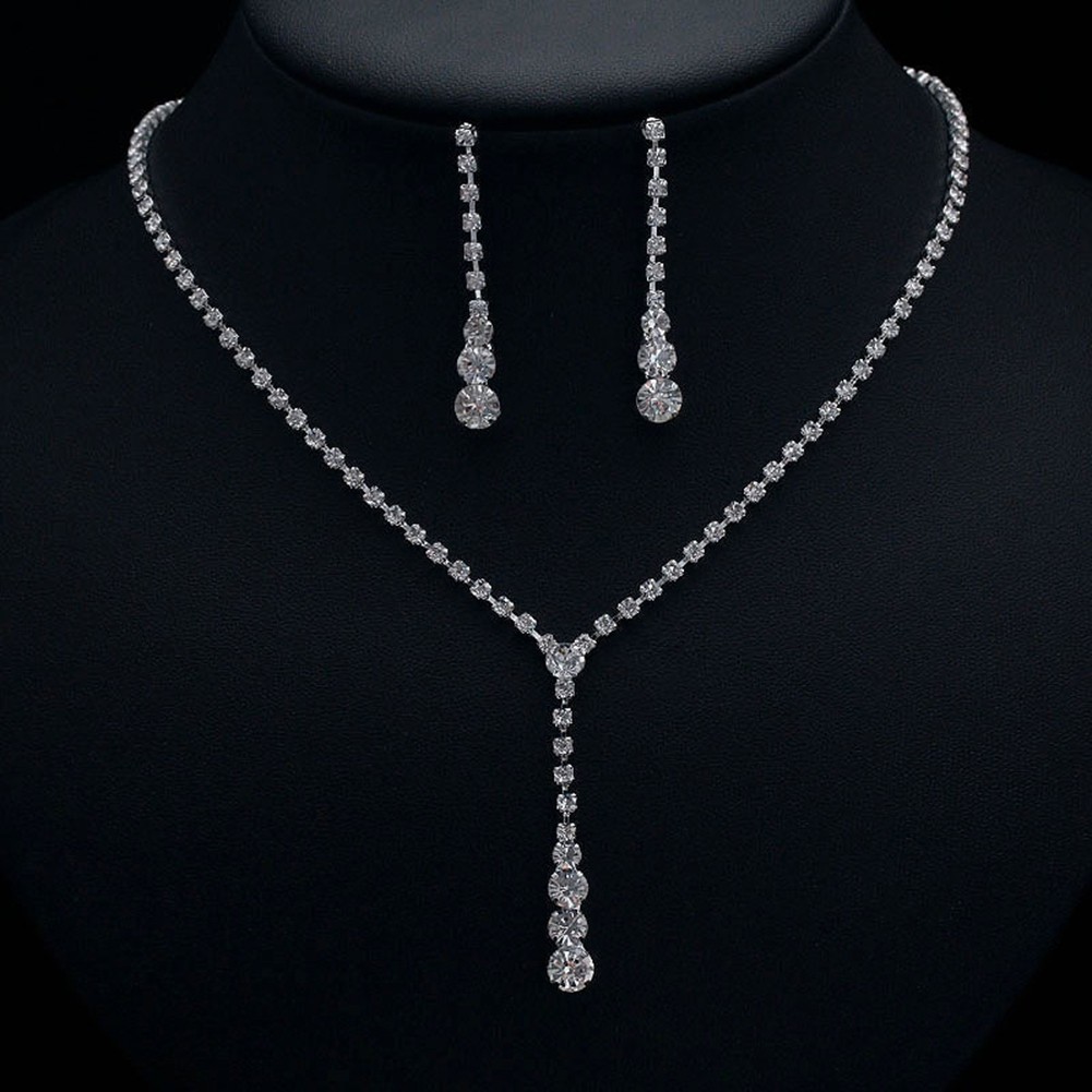 Fashionable Water Drop Necklace with Zircon Details for Elegant Outfits - Picture 21 of 38