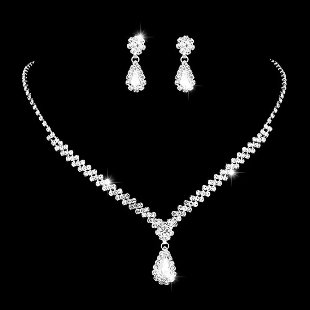 Fashionable Water Drop Necklace with Zircon Details for Elegant Outfits - Picture 22 of 38