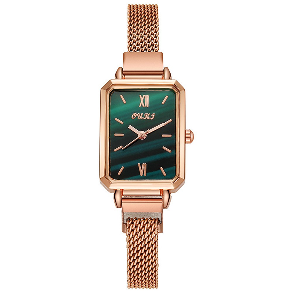 Montre carrée femme en alliage à la mode accessoire parfait pour toute tenue - Zdjęcie 15 z 18