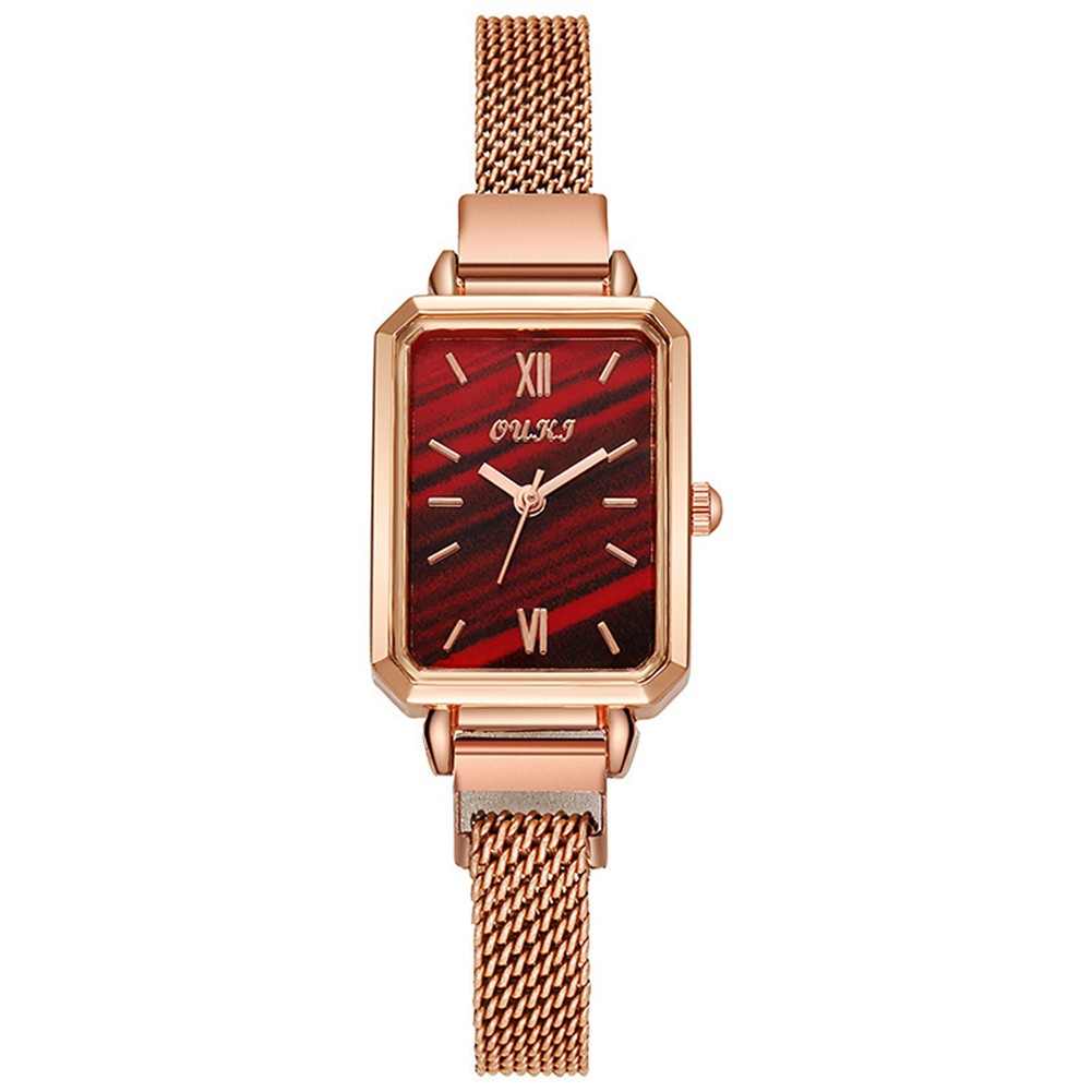 Montre carrée femme en alliage à la mode accessoire parfait pour toute tenue - Zdjęcie 14 z 18