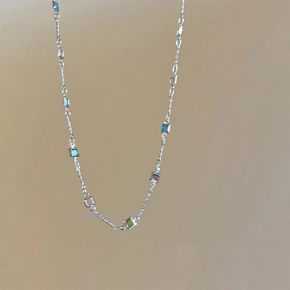 Clavicle Chain Alloy Jewelry Trendy Jewelry Advanced Material Compact Size - Picture 14 of 14