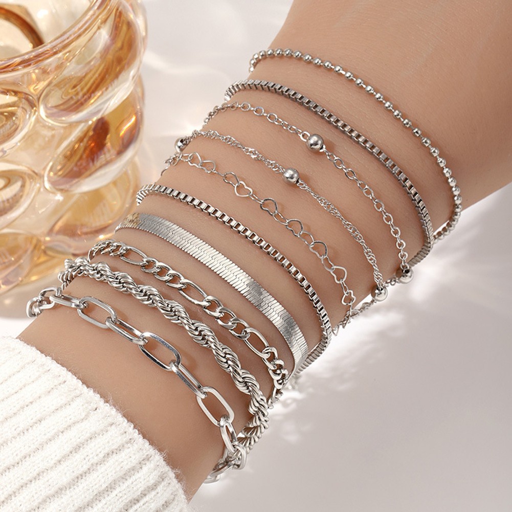 10 Stück Armband Konvolut mit Strasssteinen ideal für Modeliebhaber - Bild 14 von 14