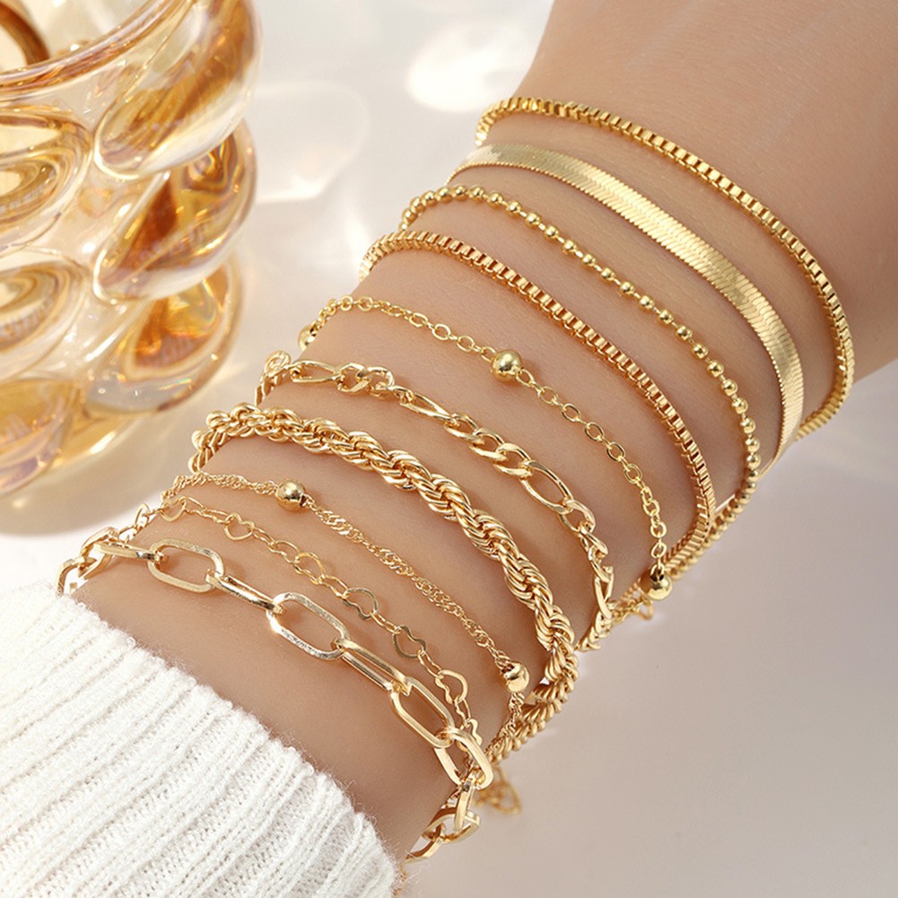 10 Stück Armband Konvolut mit Strasssteinen ideal für Modeliebhaber - Bild 13 von 14
