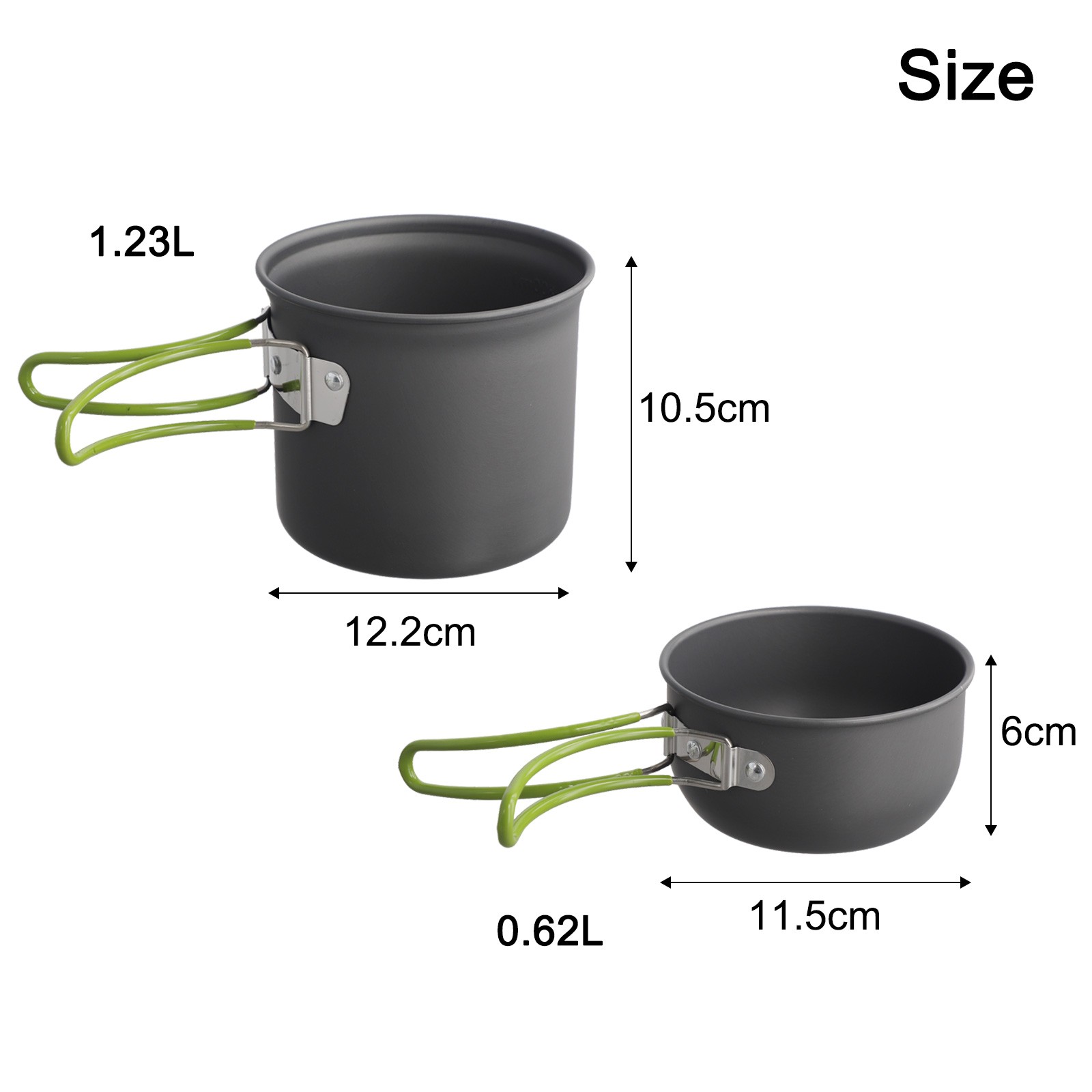 Lightweight Camping Cookware Set for Outdoor Adventures NonStick Design - Produktbild 7