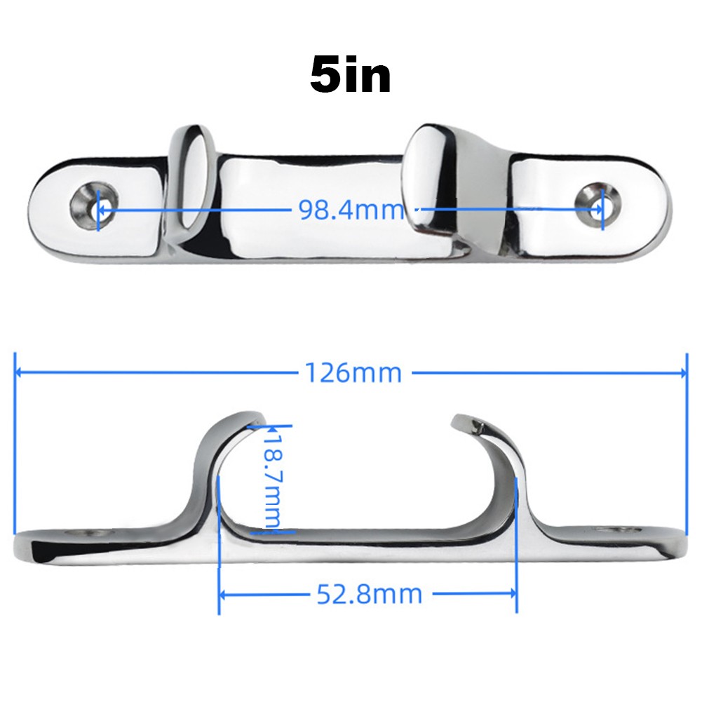 Stainless Steel Bow Chock for Boats with Straight Fairlead and Cable Fixing - Picture 47 of 64