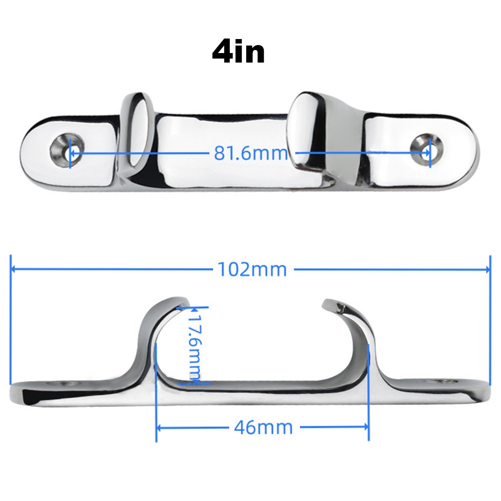 Stainless Steel Bow Chock for Boats with Straight Fairlead and Cable Fixing - Picture 35 of 64