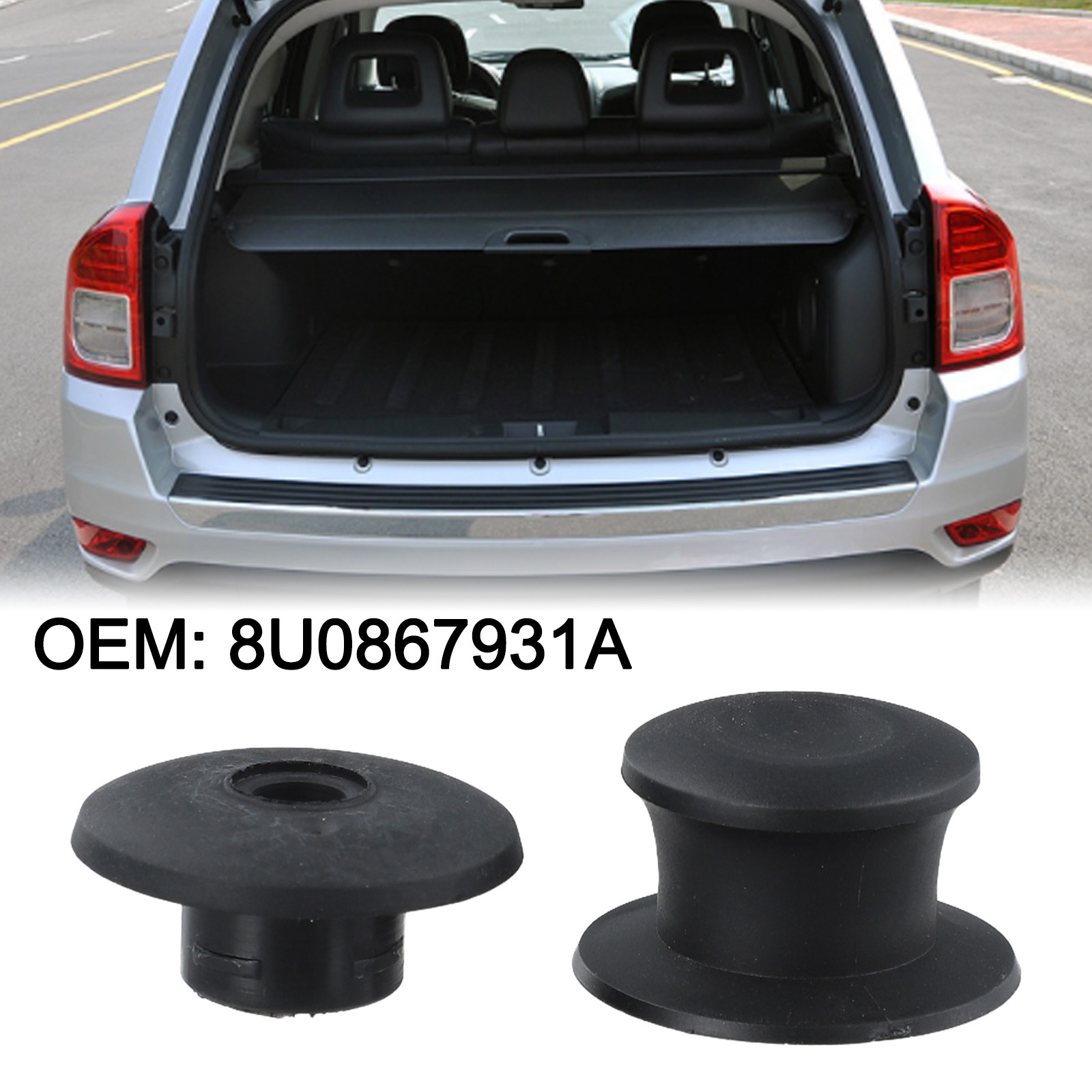 Car Clips Set for Trunk Partition Board Buckle Panel 8U0867931A