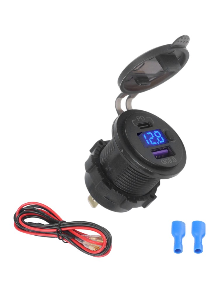 USB C and For QC3 0 Compatible Car Charger Socket for Quick Power Boosts - Zdjęcie 13 z 24