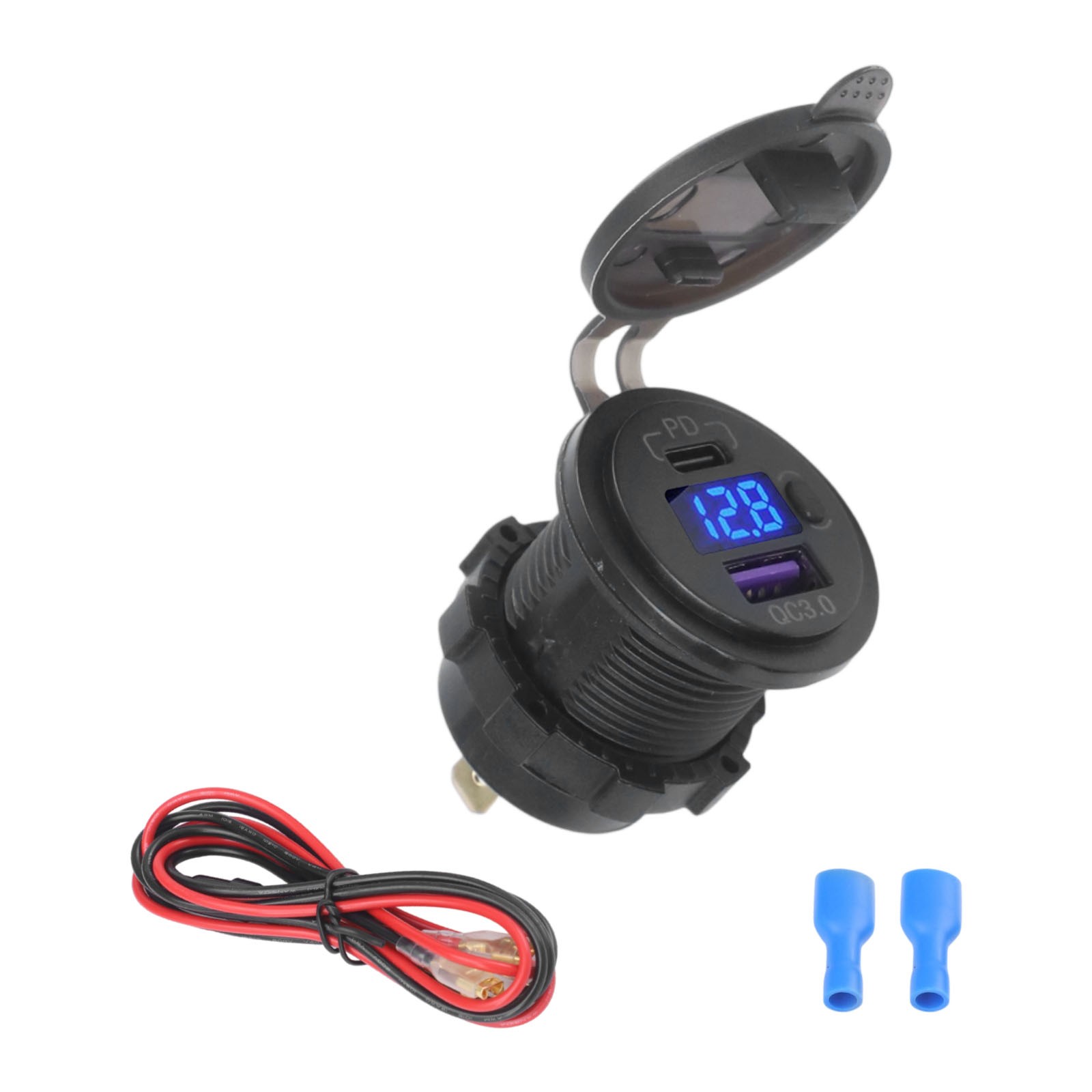 USB C and For QC3 0 Compatible Car Charger Socket for Quick Power Boosts - Zdjęcie 14 z 24