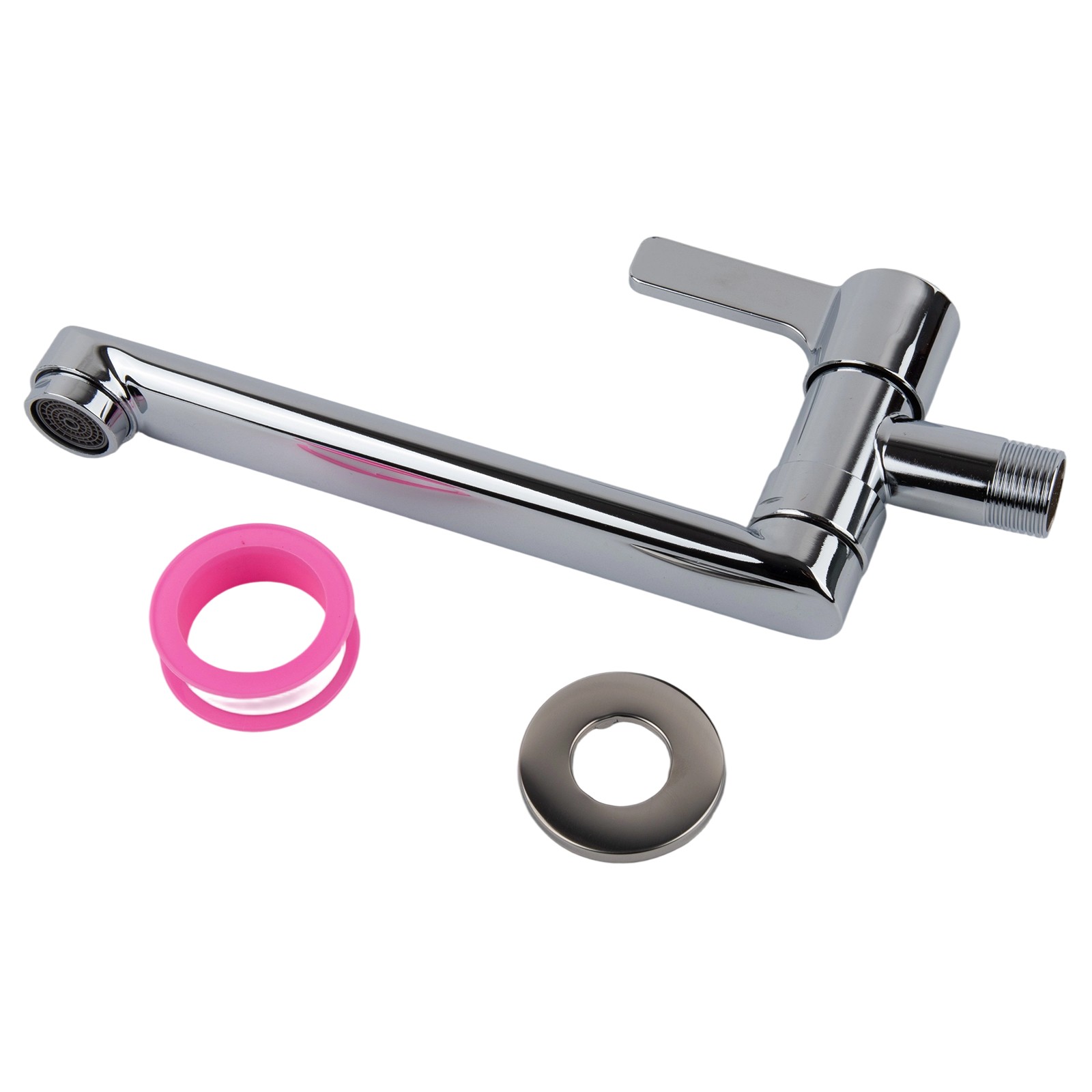 Rotating Sink Mop Faucet in Stainless Steel for Convenient Water Access