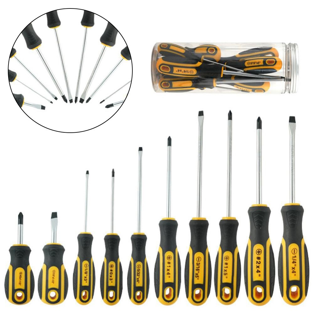 10-teiliges Schraubendreher-Set mit magnetischen Spitzen und Aufbewahrung  fr e | eBay.de