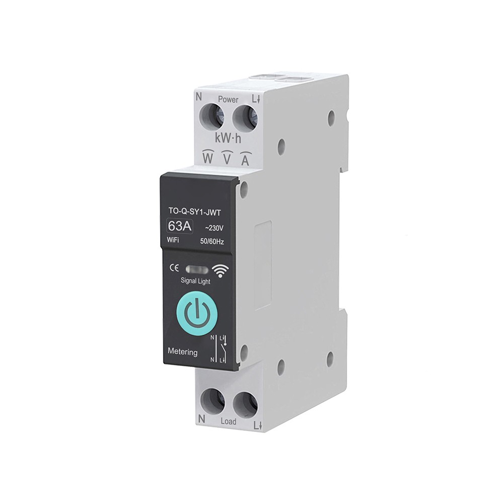 Electrical Management DIN Rail Switch 63A for current Capacity App Integration