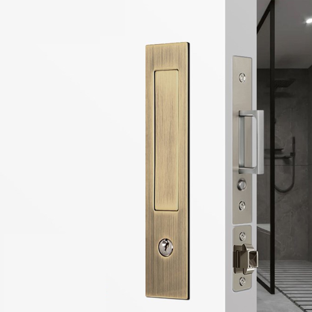 Pocket Door Handle with Heavy Duty Locking Mechanism for Sliding Applications - Picture 18 of 24