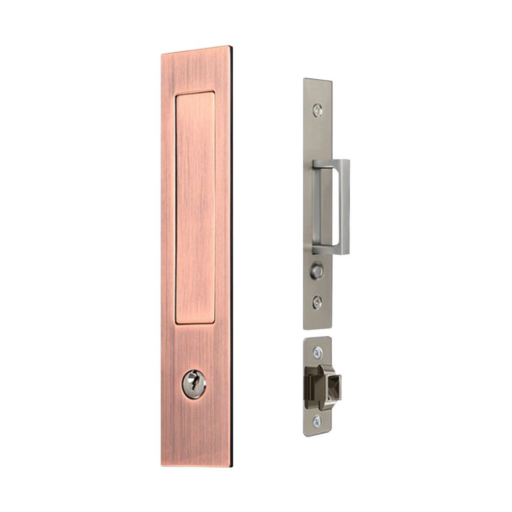 Pocket Door Handle with Heavy Duty Locking Mechanism for Sliding Applications - Picture 24 of 24