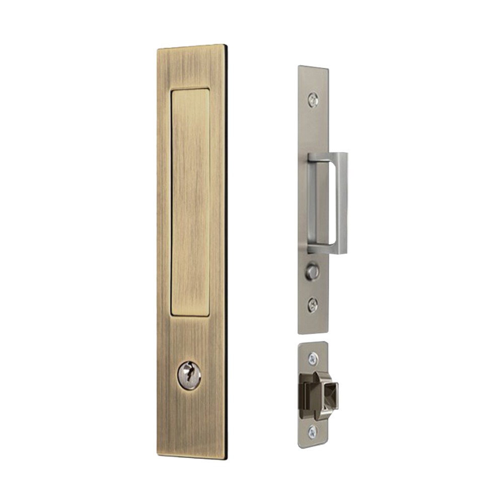 Pocket Door Handle with Heavy Duty Locking Mechanism for Sliding Applications - Picture 17 of 24