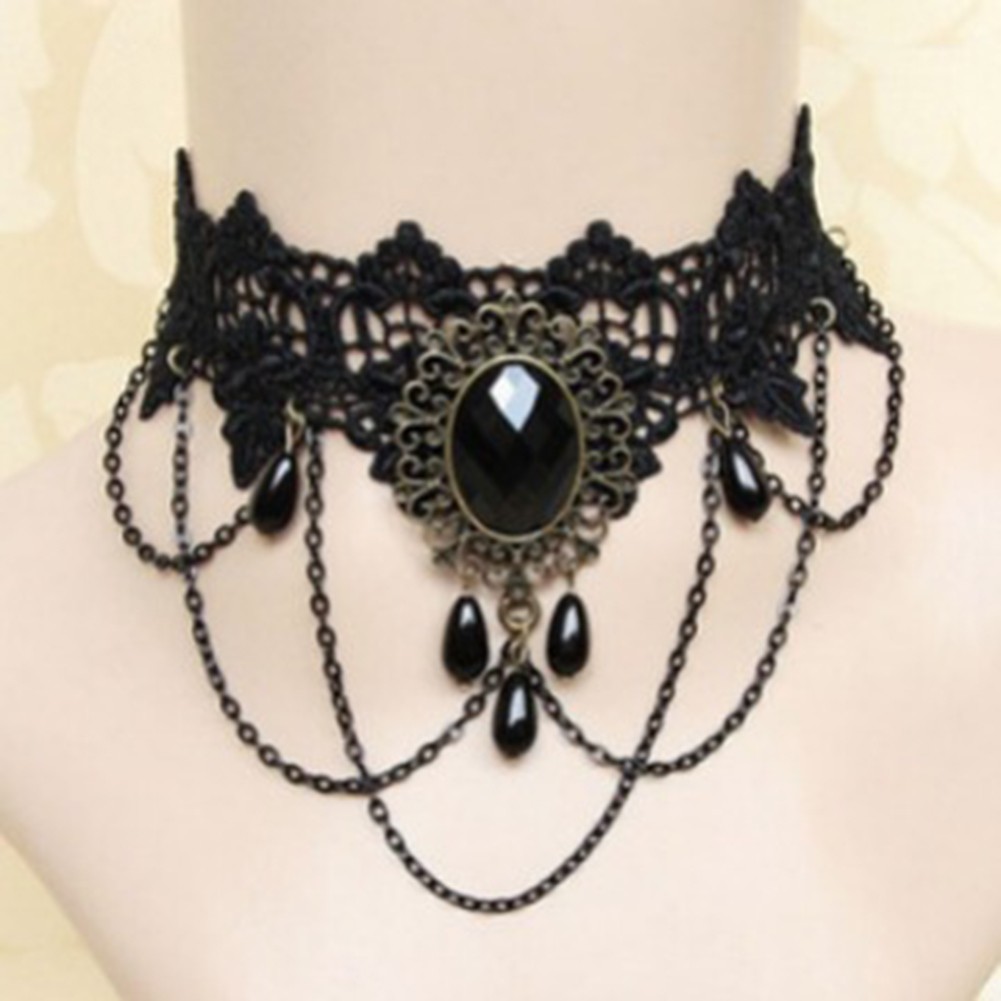 Dark Fashion Necklace Evening Outfits Charming Jewelry Piece For Casual Outfits - Picture 14 of 18