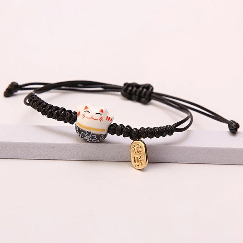 Bracelet unique en fil de cire tissé à la main pour les amateurs de mode et le soldes