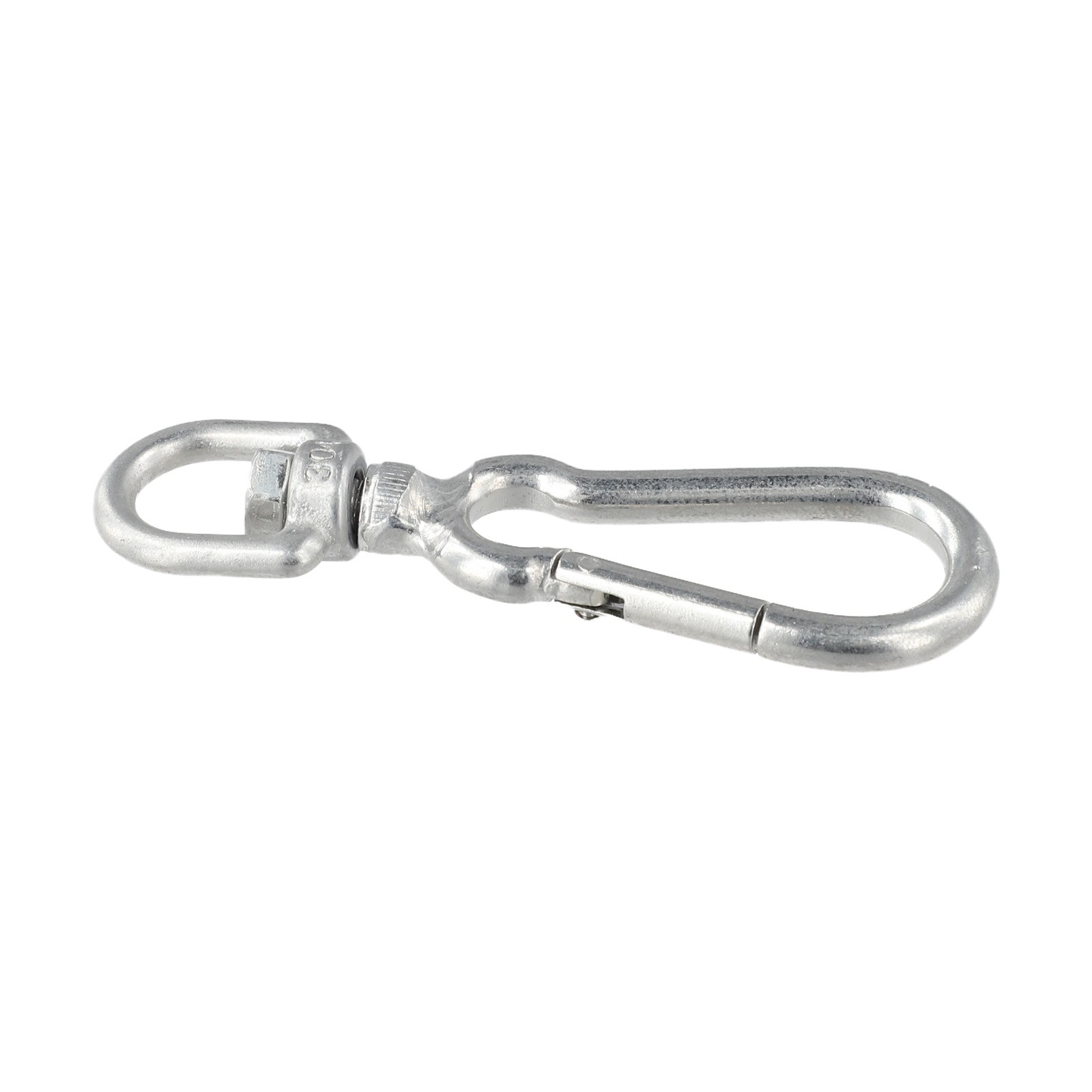 Stainless Steel Bolt Snap Spring Hook with Rotating Tail Ring for Outdoor Use