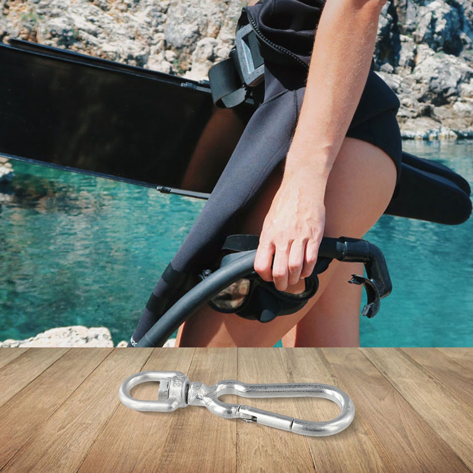 Stainless Steel Eye Bolt Snap Hooks with Quick Release Design Available