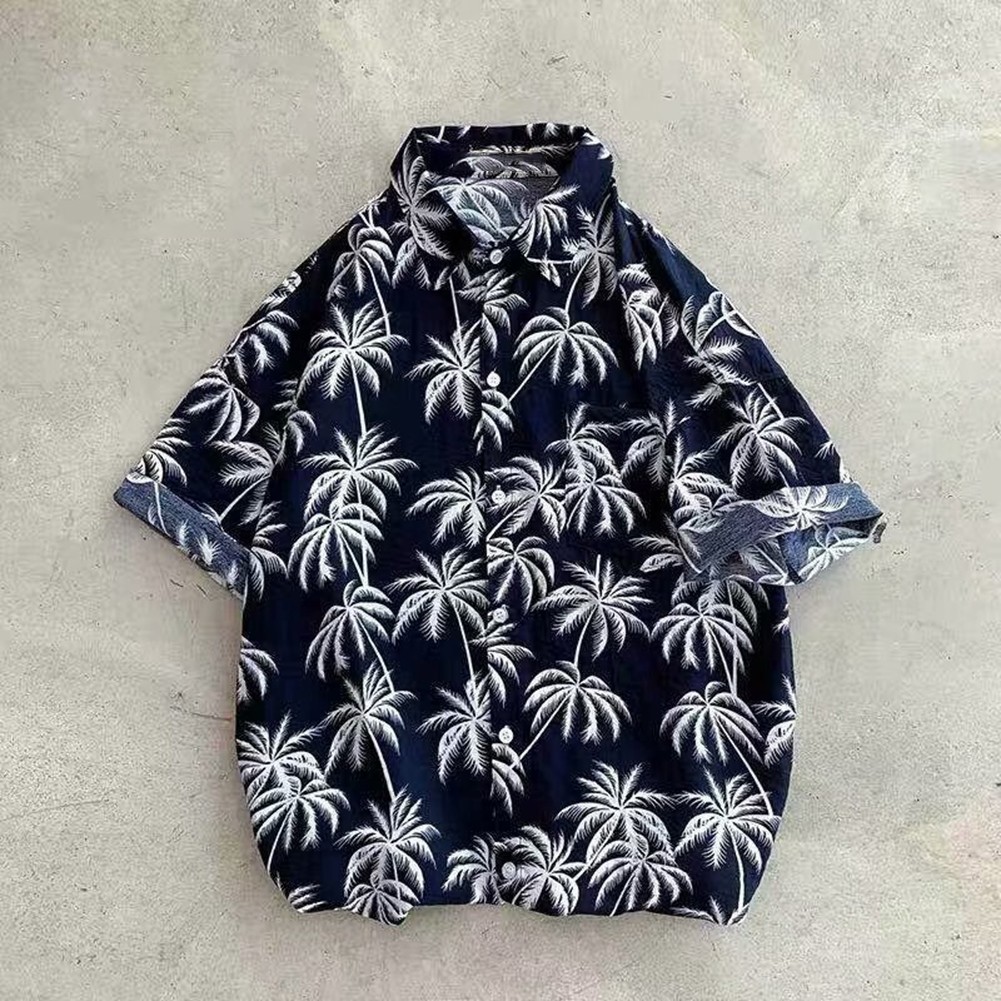 Casual Style Casual Kurzarm Hemd All Seasons Wear Reversausschnitt Design - Picture 15 of 27