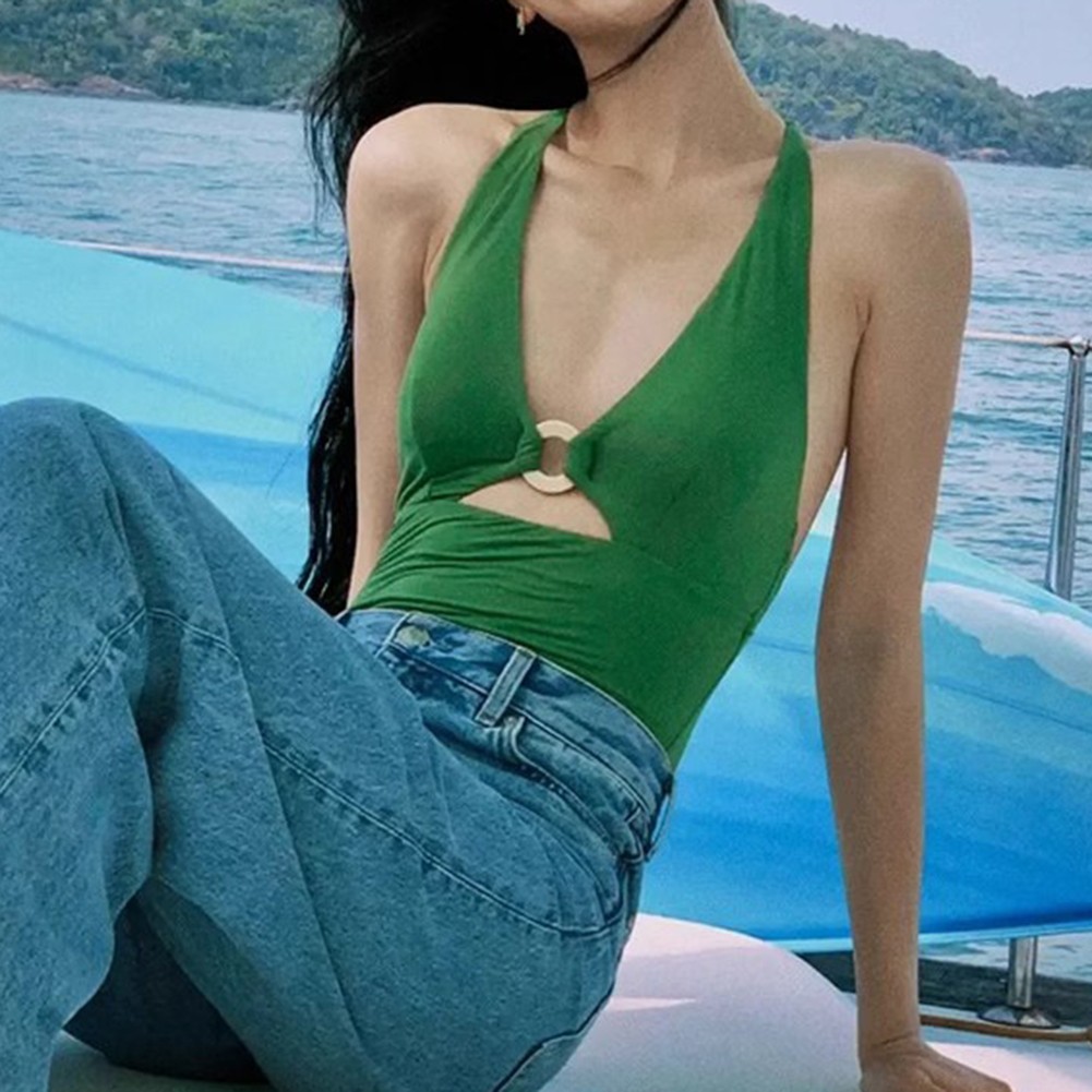 Summer Fashion Backless Halter Casual Style Microelasticity Sexy Design - Picture 14 of 40