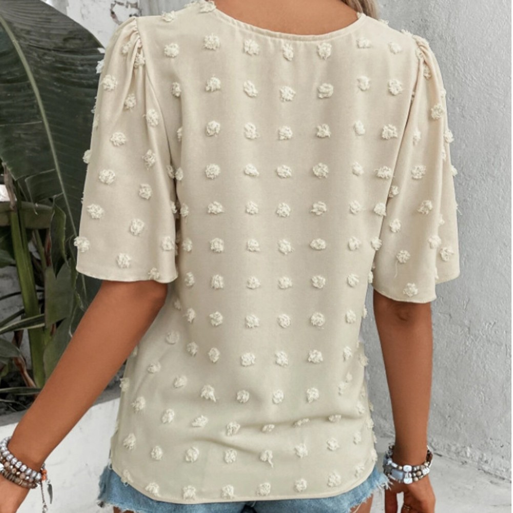 Retro Polka Dot T Shirt for Women Casual Style Suitable for Various Activities - Picture 41 of 72