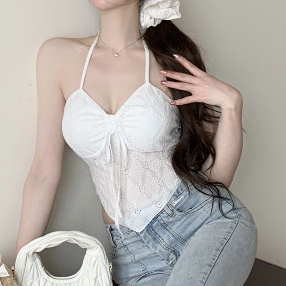 Stylish Hanging Neck Vest for Women Suitable for Yoga and Fitness Training - Picture 17 of 19
