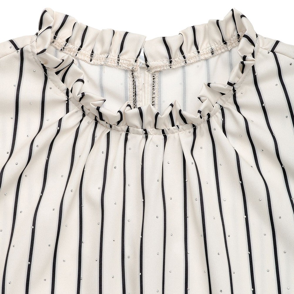Fashionable Casual Shirt for Women with Striped Pattern and Elastic Fabric - Picture 29 of 66