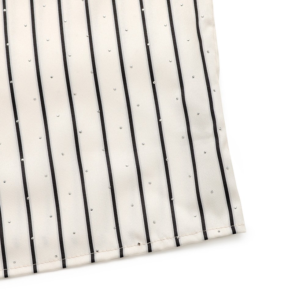 Fashionable Casual Shirt for Women with Striped Pattern and Elastic Fabric - Picture 21 of 66