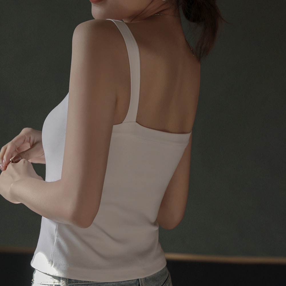 Summer Women U Neck Sleeveless Tank Top Basic Solid Color Fashion Vest - Picture 18 of 24