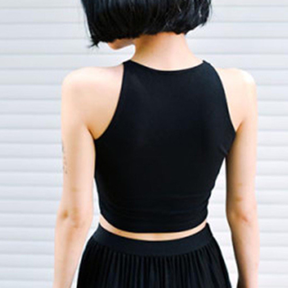 Women Summer Slim Crop Vest Casual Sports Tank Top for Daily Wear and Vacation - Picture 16 of 21