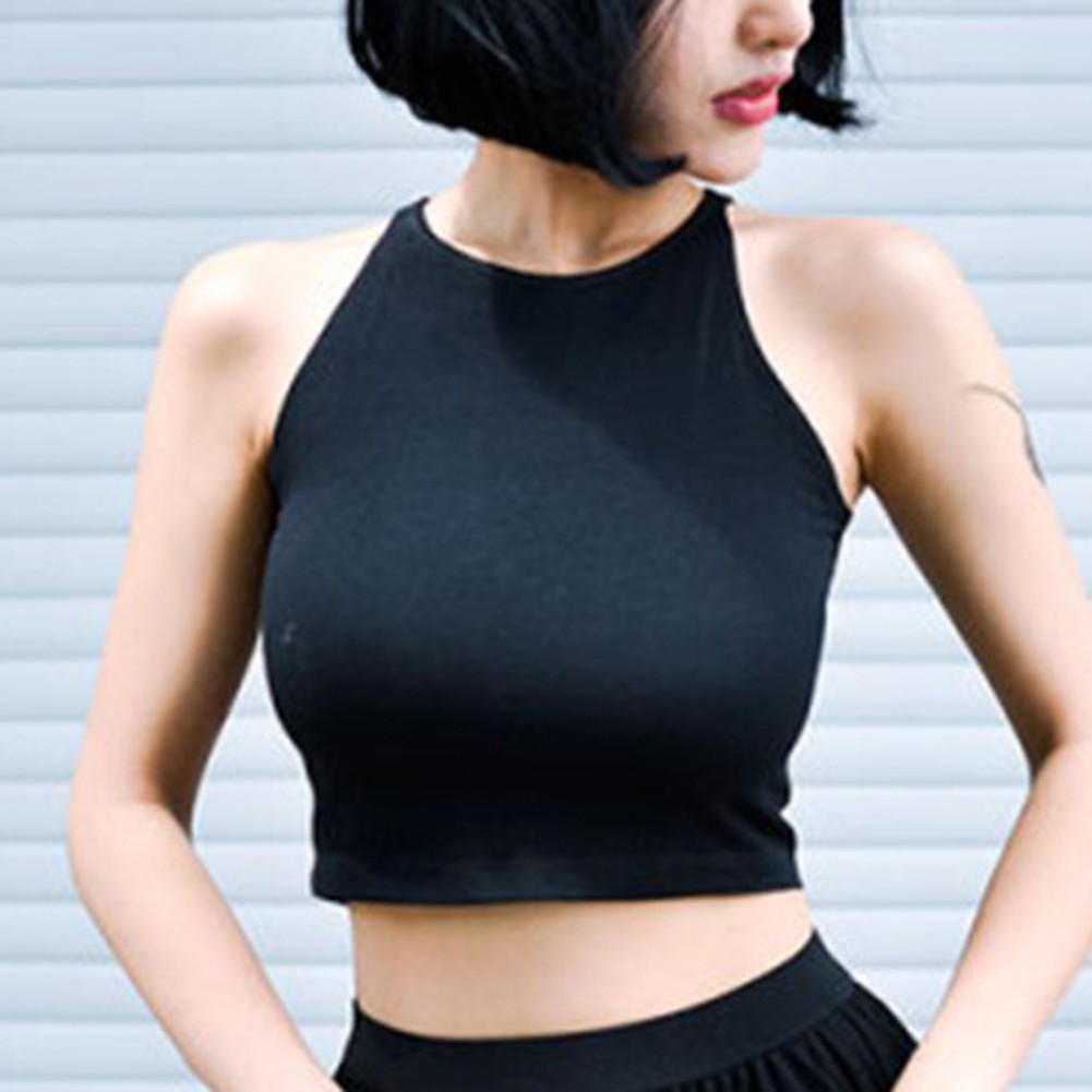 Women Summer Slim Crop Vest Casual Sports Tank Top for Daily Wear and Vacation - Picture 13 of 21