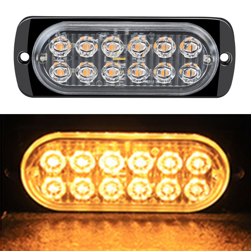 LED Strobe Side Light for Cars and Trucks 12 pcs Flashing Traffic Safety Lights - Picture 14 of 20