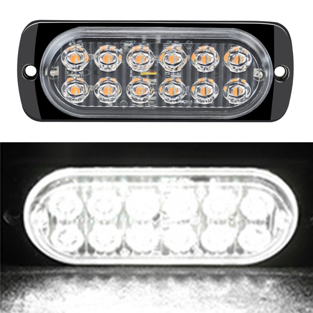 LED Strobe Side Light for Cars and Trucks 12 pcs Flashing Traffic Safety Lights - Picture 13 of 20