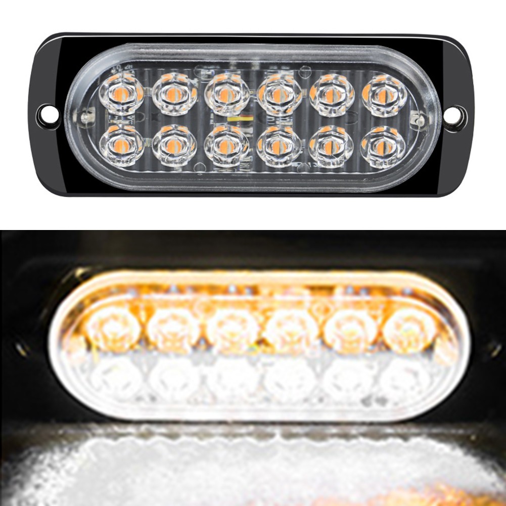 LED Strobe Side Light for Cars and Trucks 12 pcs Flashing Traffic Safety Lights - Picture 17 of 20