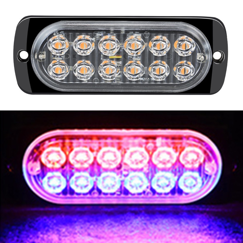 LED Strobe Side Light for Cars and Trucks 12 pcs Flashing Traffic Safety Lights - Picture 18 of 20