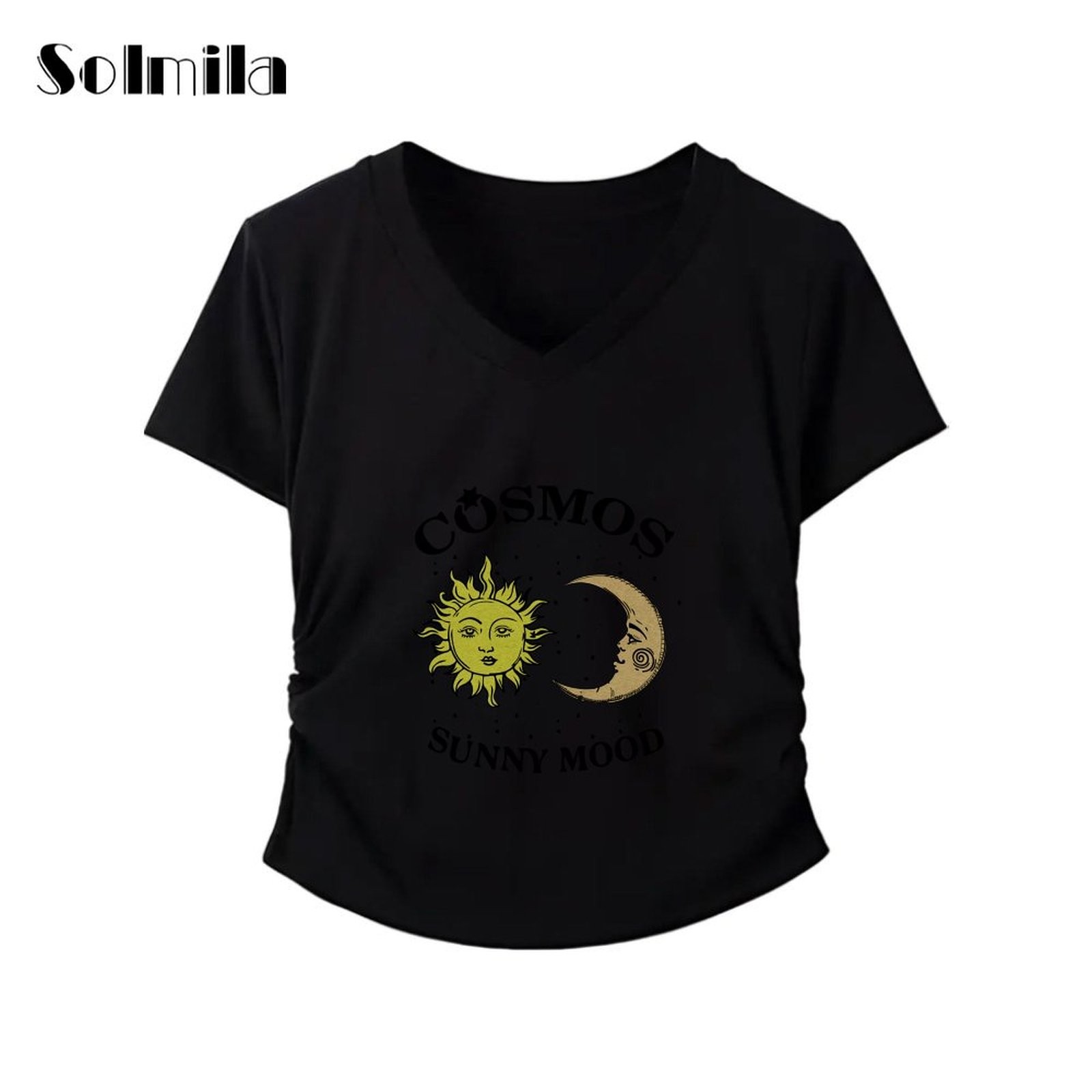 Korean Style Top Short Sleeve Top Casual Wear Spring Fashion Comfortable Fabric - Picture 8 of 10