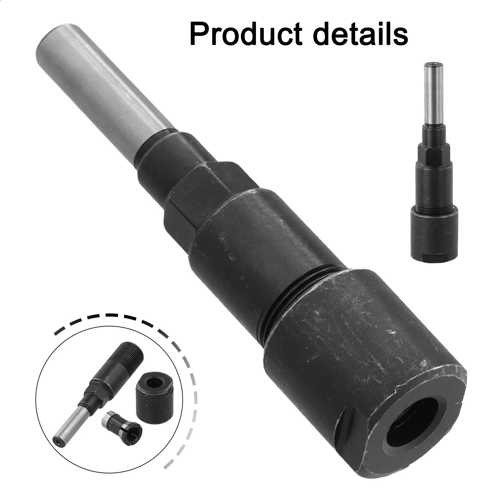 Collet Router Bit Extension Rod for Enhanced Milling Cutter Performance