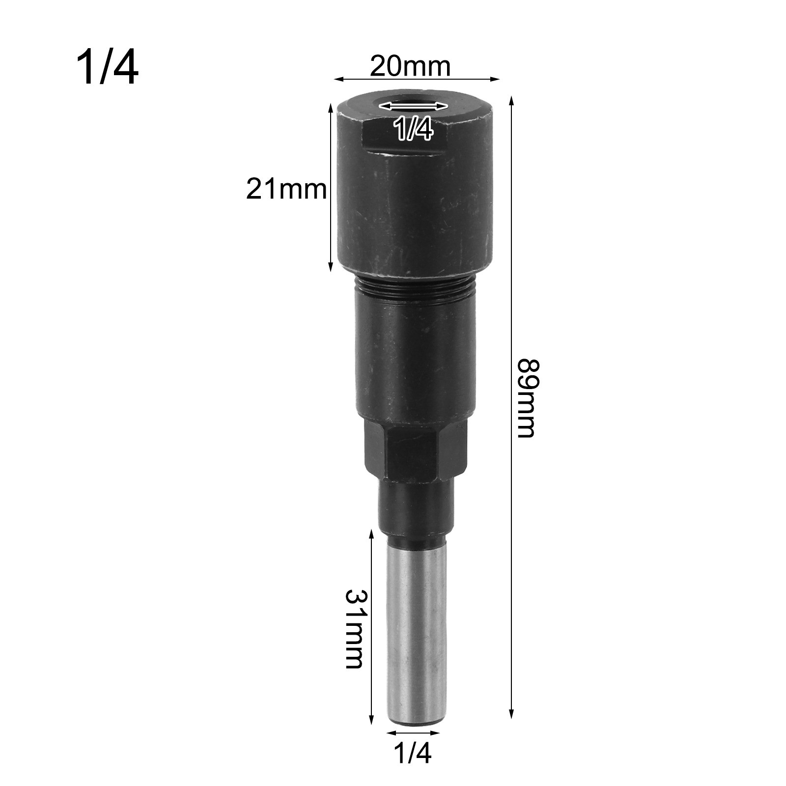 Collet Router Bit Extension Rod for Enhanced Milling Cutter Performance