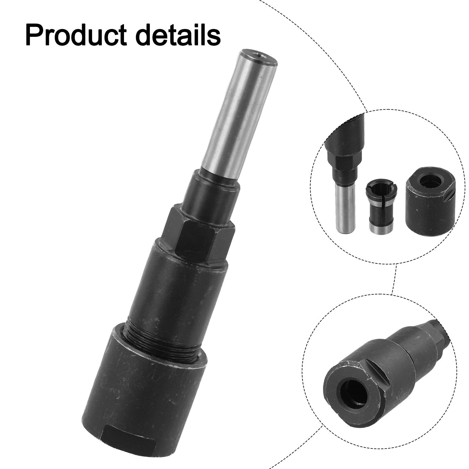 Collet Router Bit Extension Rod for Enhanced Milling Cutter Performance