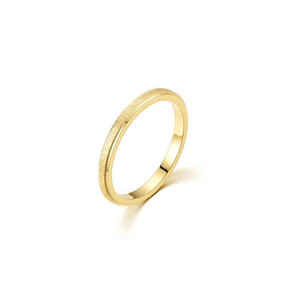 Elegant Frosted Couple Ring in Adjustable Size for Fashion Enthusiasts