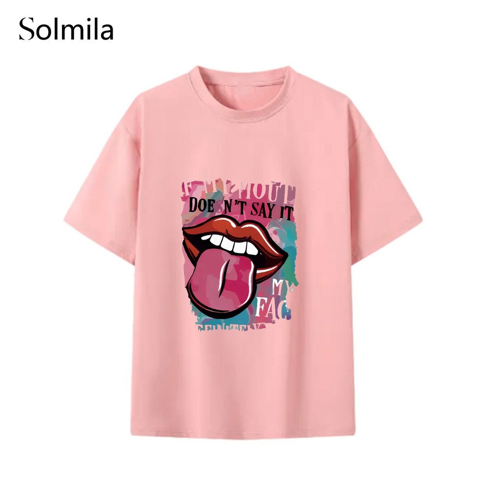 Spring Fashion Korean Style Tee Casual Women Top Vacations Attire Homewear - Picture 7 of 16