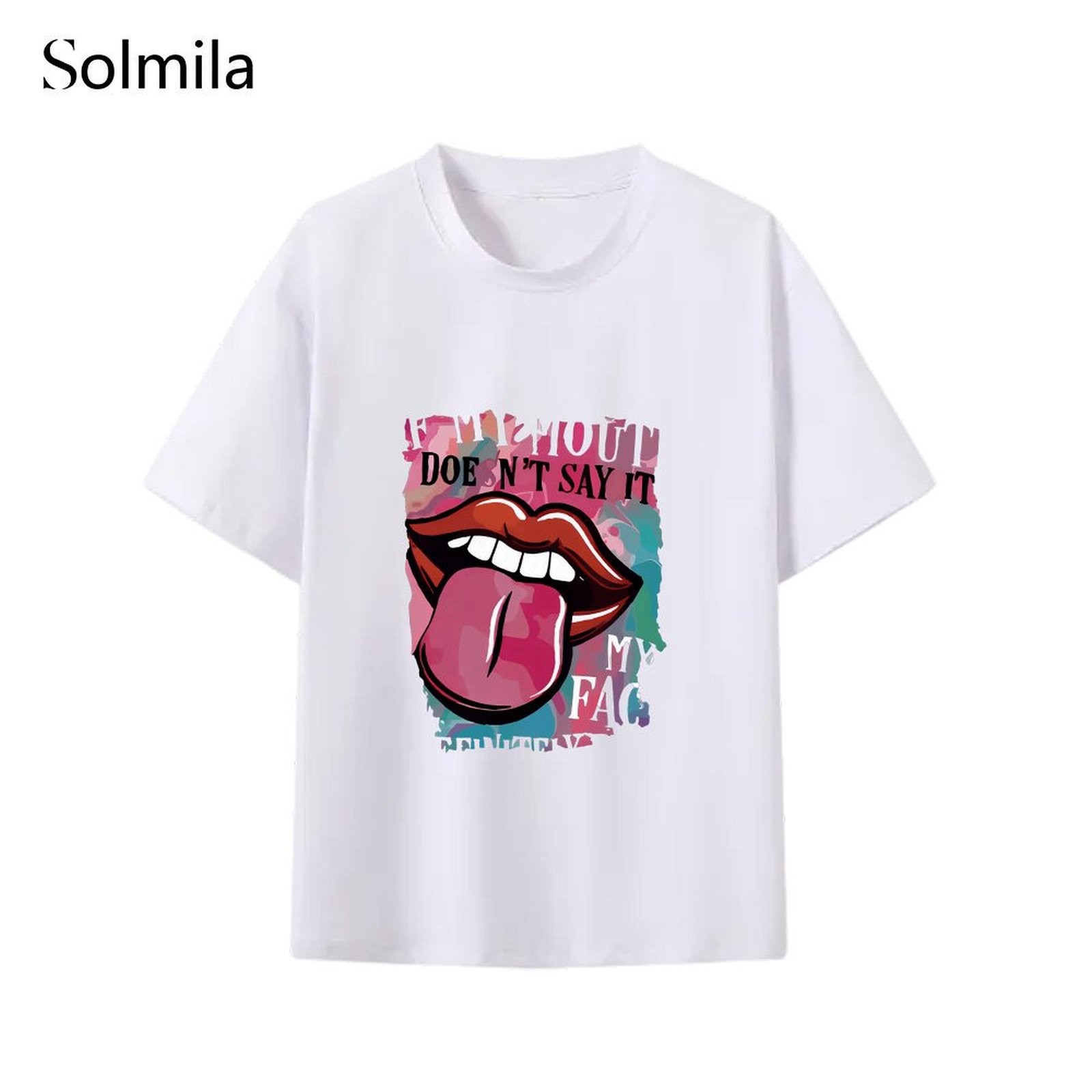Spring Fashion Korean Style Tee Casual Women Top Vacations Attire Homewear - Picture 11 of 16