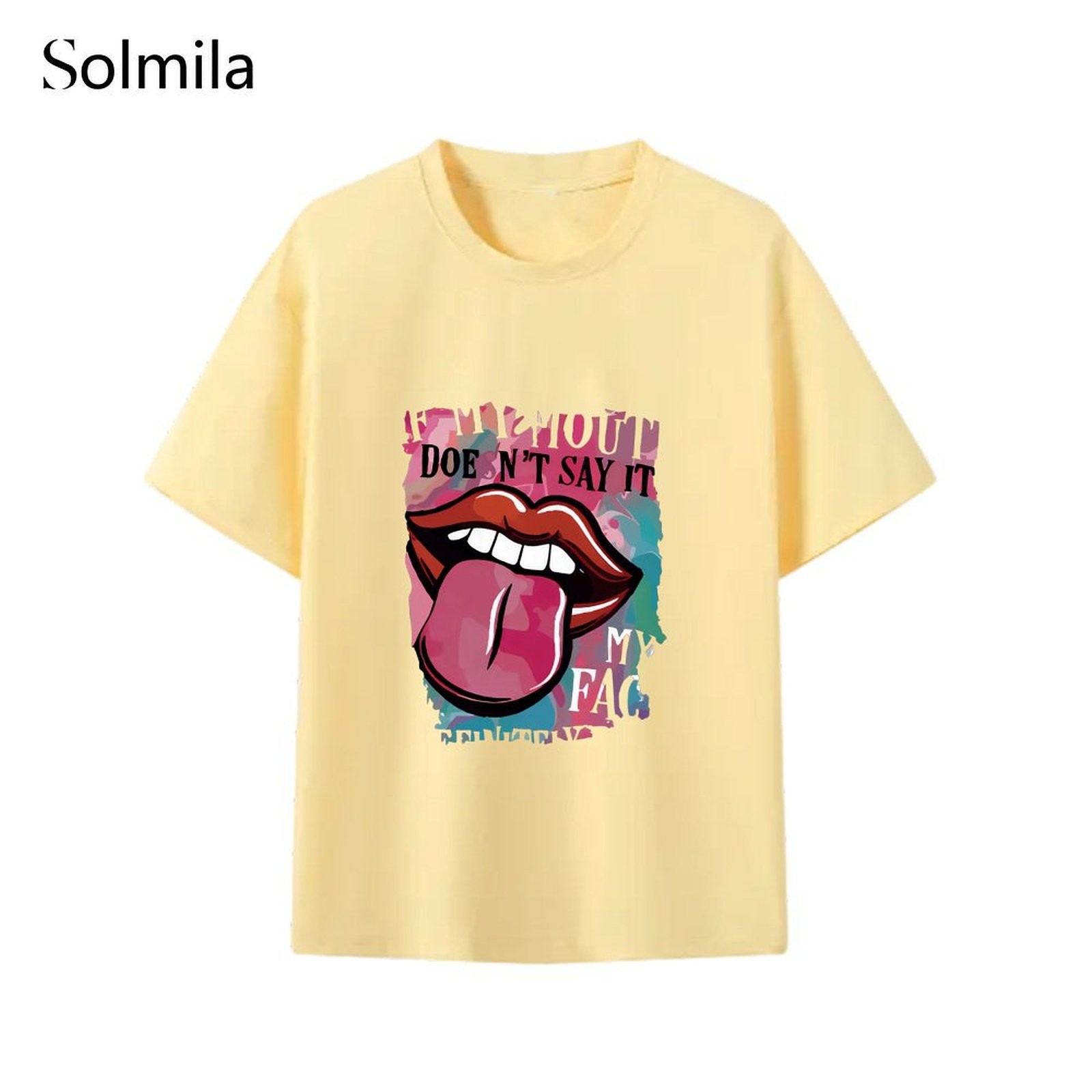 Spring Fashion Korean Style Tee Casual Women Top Vacations Attire Homewear - Picture 13 of 16